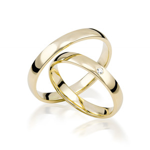 Goldhaus Trauringe Paarringe poliert Gelb/-gold - S149...