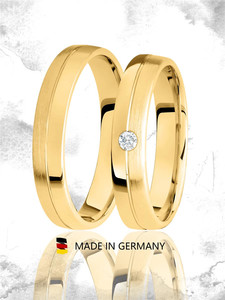 Trauringe Eheringe Gold Gelbgold - GH-034G Produktbild