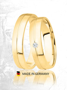 Trauringe Eheringe Gold Gelbgold - GH-039G Produktbild