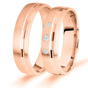 Trauringe Eheringe Gold Roségold - GH-017R Produktbild