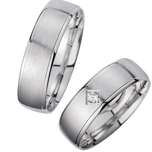 Ehering Gold Weißgold - HR154-1 Produktbild