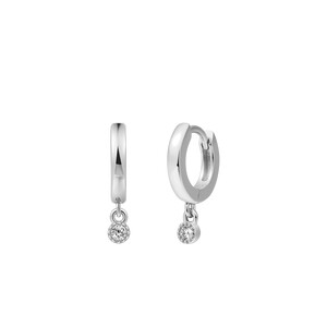 Damen Creolen aus 925/- Sterlingsilber mit...