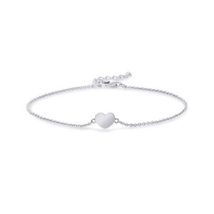Damenarmband in Silber mit Herz B1016