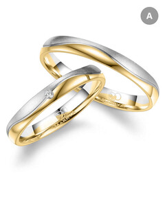 Paarpreis Trauringe anpassbar Gold/Zirkonia/Diamant...