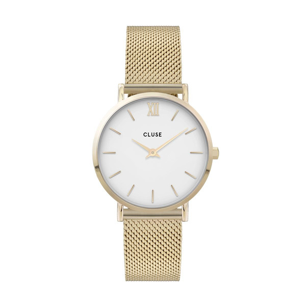 Cluse Minuit Mesh Gold/White CW0101203007 Produktbild