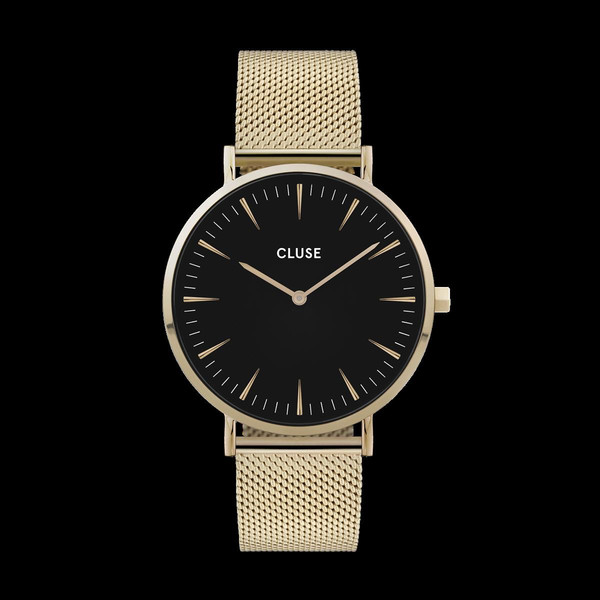 Cluse Boho Chic Mesh Damenuhr Gold/Schwarz CW0101201014...